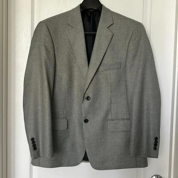 STAFFORD ESSENTIALS : mens suit 2 button sport coat blazer jacket pants set - Picture 1 of 16